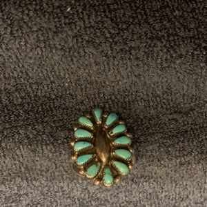 Maryann Felix Chavez Repousse’ Petitpoint Ring 7.5